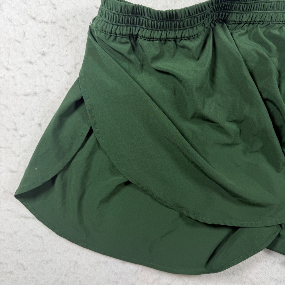Zella Womens Forest Green Running Shorts Elastic Waist Built-in Liner Size S‎ - Picture 3 of 8